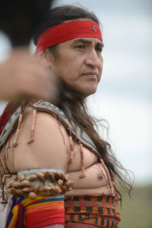 Indian man in traditional costume.