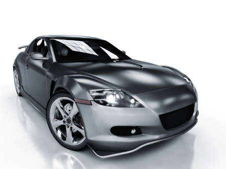 Sport car isolated on white backgroundの写真素材