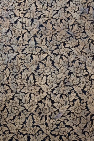 Old pattern that is adorned with pearls の写真素材