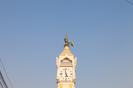 Tower clock have chicken standの写真素材