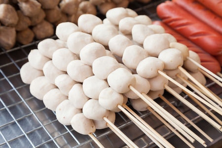 Grilled Meatballの写真素材