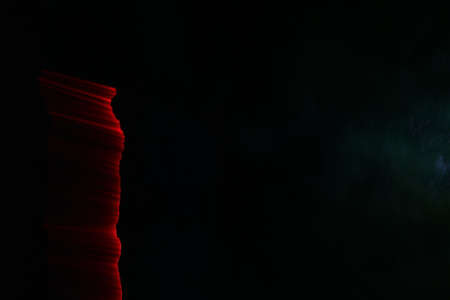 Solid red light electromagnetic light emission, process of power energy emitted in many layers of red light in the solid.の写真素材