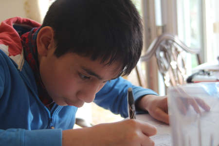 Study at homeの写真素材
