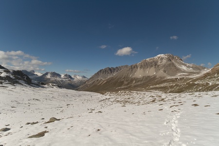 Alpine view above the Val Müstair