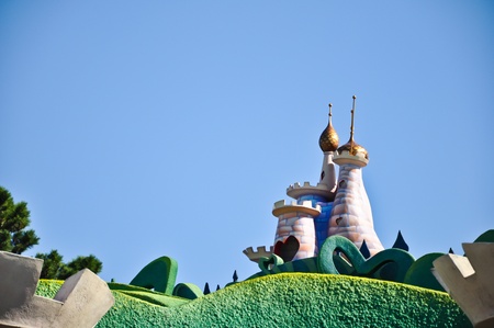 Castle in fun partのeditorial素材