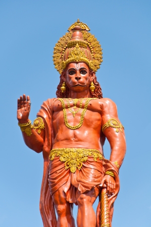 Hanuman statue at Shri Shri Hanuman Park in Kalimpong, Sikkim, Indiaの写真素材