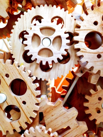 The wooden gearの素材