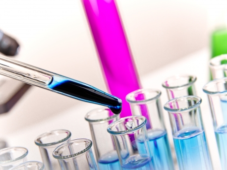 Laboratory test tubes の写真素材