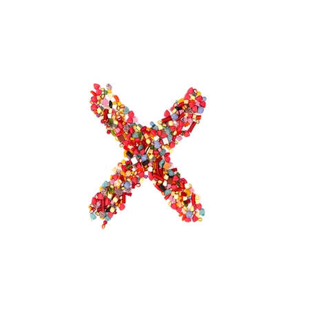 Candy alphabet fontの写真素材