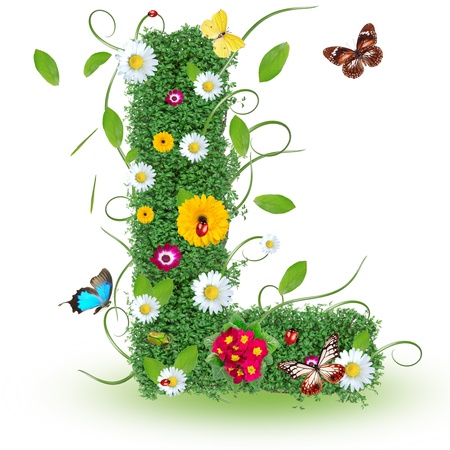 Beautiful spring letter "L" Beautiful spring letter "L"