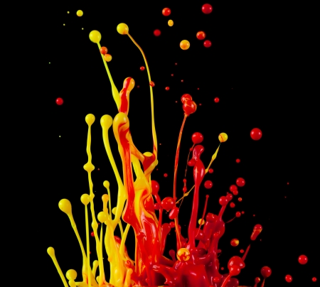Splashing coloursの写真素材