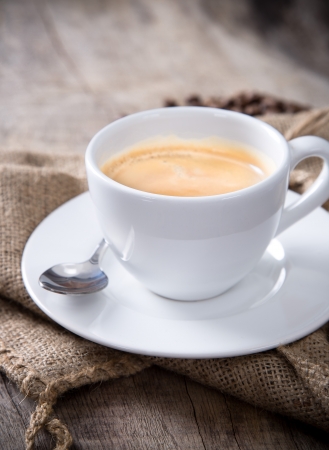 Close-up of a cup of coffeeの写真素材