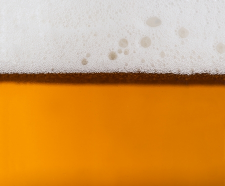 Close up of beer in a glass の写真素材