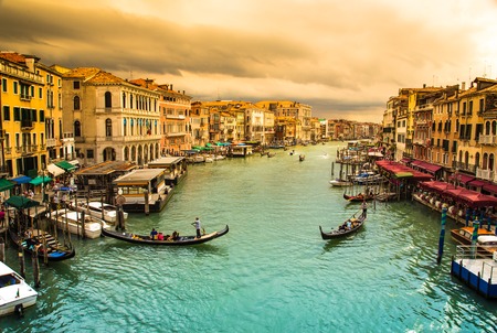 Grand Canal in Venice, Italy, Europe のeditorial素材
