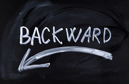 Handwrite on blackboardの写真素材