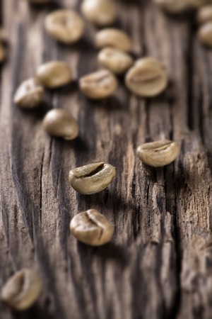 Green coffee beansの写真素材