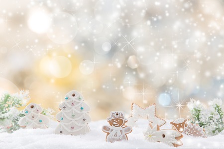 Abstract Christmas background, close-up.の写真素材