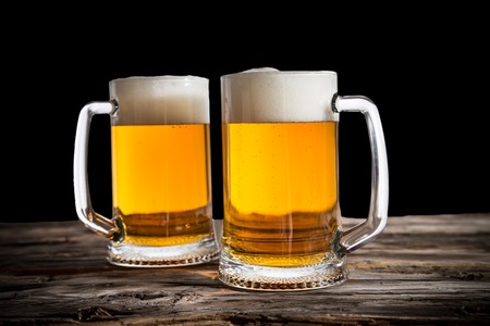 Still Life with a draft beer by the glass.