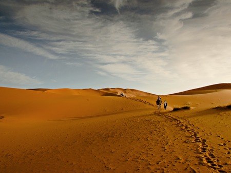 Moroccan desert landscape. Dunes background.の写真素材