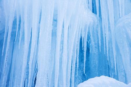 Pattern of the icicles, winter background. close-up.