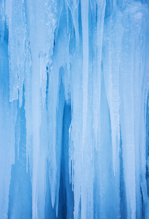 Pattern of the icicles, winter background. close-up.