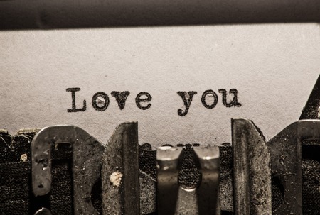 Close-up of old typewriter.の写真素材