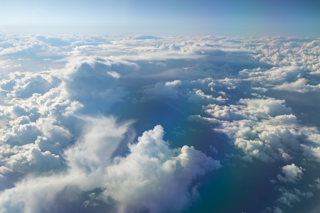 Bird eye view of upper cloudÂ´s layer.