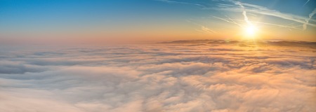 Beautiful sunrise background with lots of copy space.