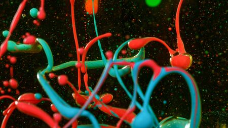 Abstract colored liquid backgroundの写真素材