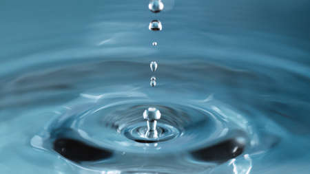 Blue water drop