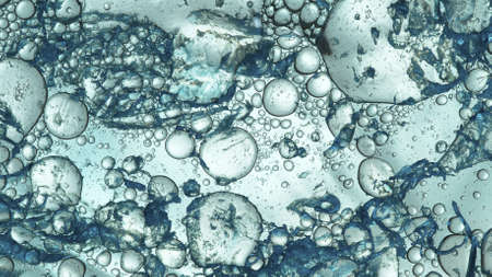 Moving Bubbles on Light Background