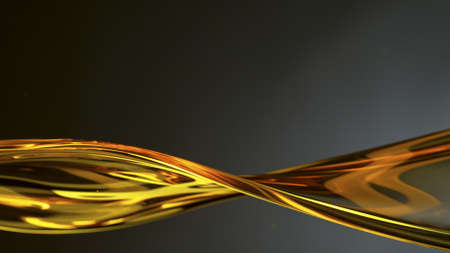 Flowing Oil on Gradient Dark Background