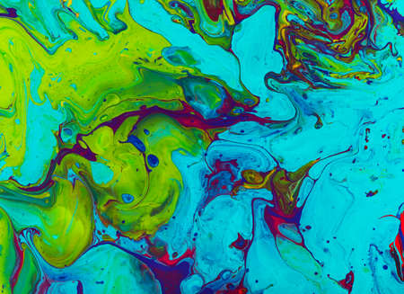 Abstract acrylic hand painted background, close-up