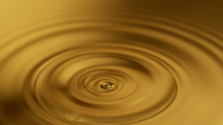 Super Slow Motion of Splashing Whiskey or Cider Drop, Filmed on High Speed Cinematic Camera at 1000 FPSの写真素材