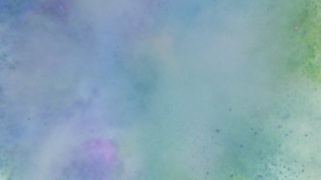 Colored powder explosion , top shot . Freeze motion.の写真素材