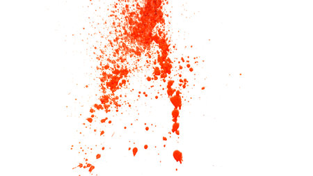 Splash in Freeze Motion . Isolated on White Backgroundの写真素材