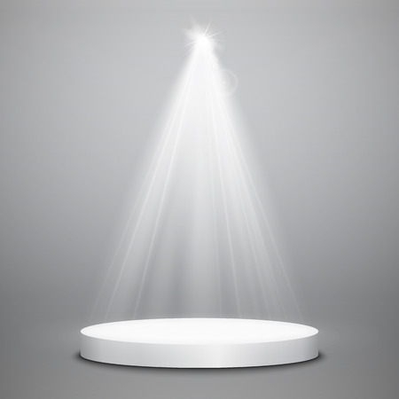 Abstract  Vector Spotlight isolated on transparent background. Light Effects.のイラスト素材