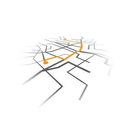 Gps navigation Vectorのイラスト素材