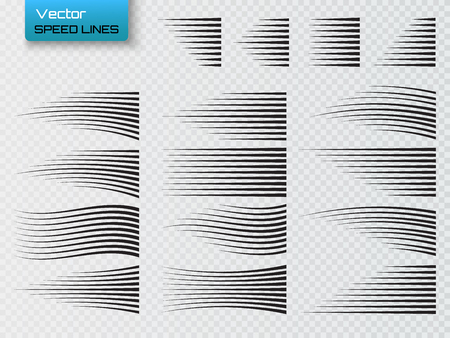 Speed lines motion sign.のイラスト素材