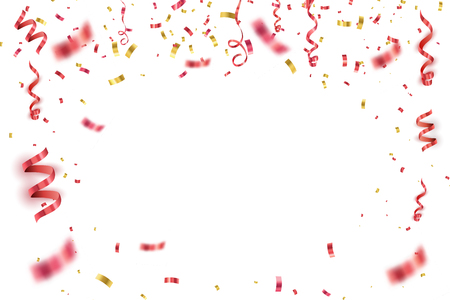 Abstract background with many falling tiny confetti pieces. vector backgroundのイラスト素材