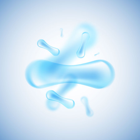 Cell background. Biology, Science background with cells. Vector illustrationのイラスト素材