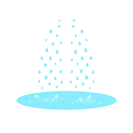 Cry and and drops of tears isolated on white. Vector illustrationのイラスト素材