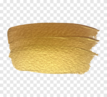 Gold paint brush vector texture. Brush stroke for you designのイラスト素材