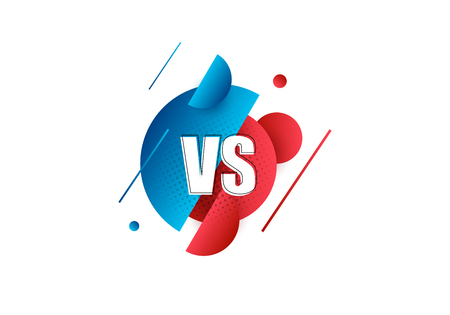 Versus sign. Vector illustration isolated on whiteのイラスト素材