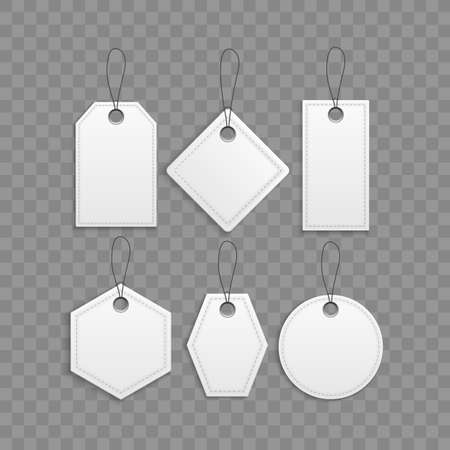Set of blank labels. Tags and badges. Vector illustrationのイラスト素材