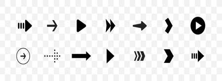 Vector arrows set. Arrow icons. Arrow sign. Vector graphicのイラスト素材