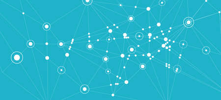 Connection background. Network concept with dots and lines. Vector illustration