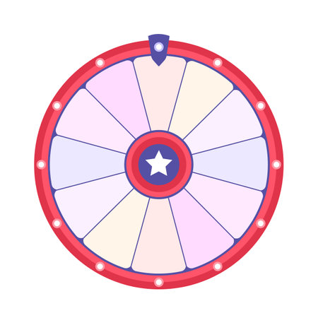 Wheel of fortune background. Vector lucky roulette illustration. Online casino concept.のイラスト素材