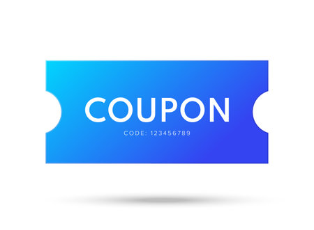 Coupon Discount. Vector Gift Voucher Isolated.のイラスト素材