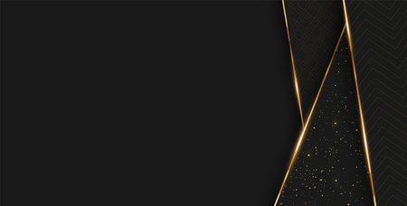 Luxury Vector Background. Abstract Premium Award Banner With Gold Lines.のイラスト素材